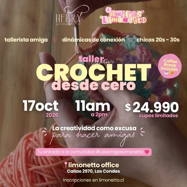 Taller: Crochet desde Cero 17 oct