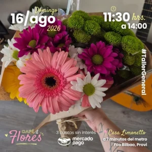Arma tu arrreglo 16AGO - Café y Flores