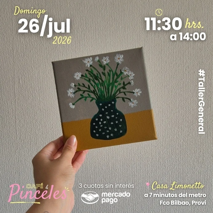 Pinta tu Lienzo 26JUL - Café y Pinceles