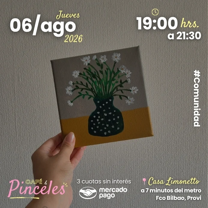 Pinta tu Lienzo 06AGO - Café y Pinceles