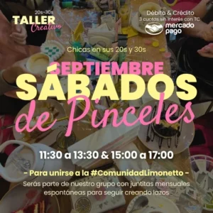 Sábados de Pinceles - Septiembre 2026 -  Amigas Limonetto
