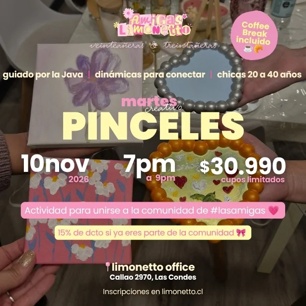 10 de noviembre Pinceles - Martes Creativo