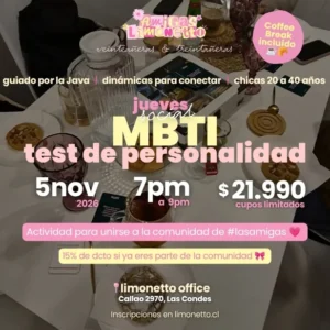 5 de noviembre Test de Personalidad - Jueves Social